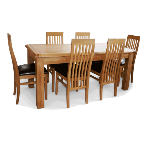Coventry oak table and chairs