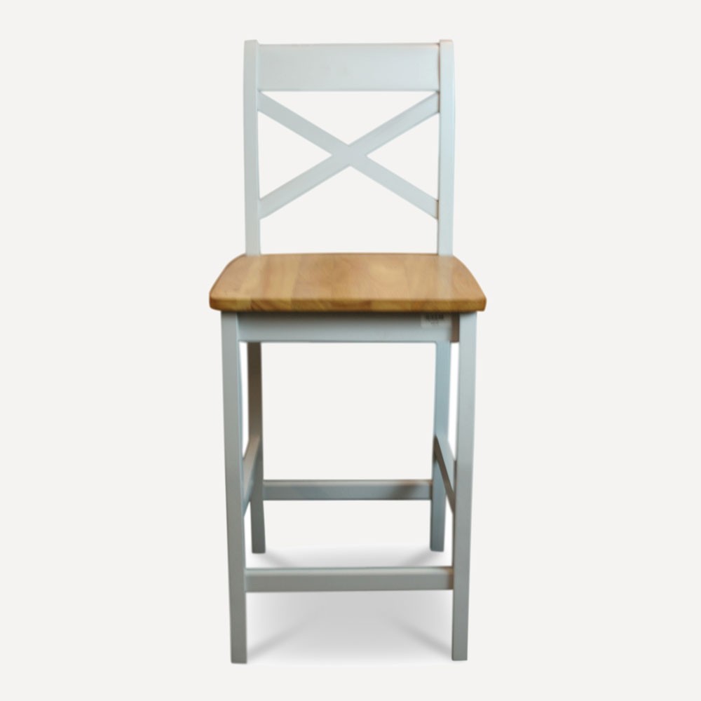 Grey and oak bar stool