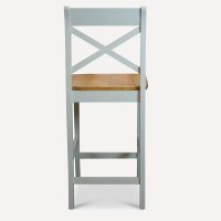 Grey and oak bar stool