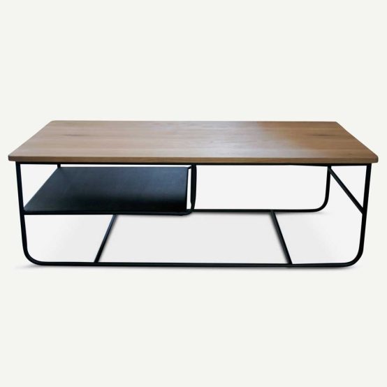 Dice oak coffee table