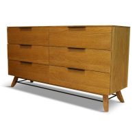 Lyon Oak Wide Chest of Drawers